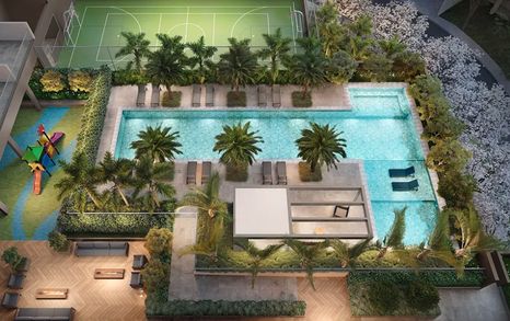 Voo Piscina e Quadra