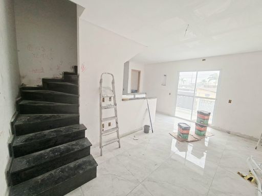 Escada para os quartos