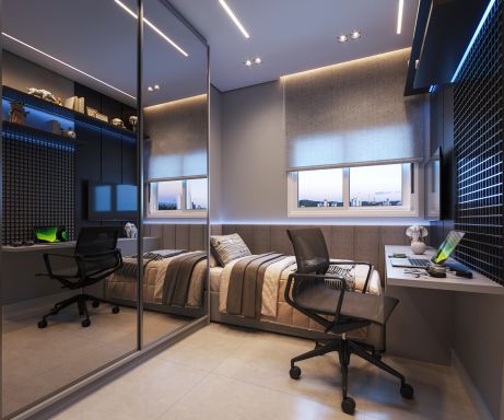 Quarto decorado para um menino