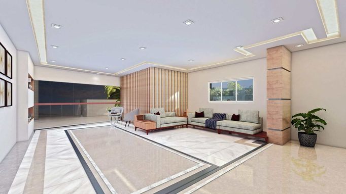 hall de entrada (perspectiva)