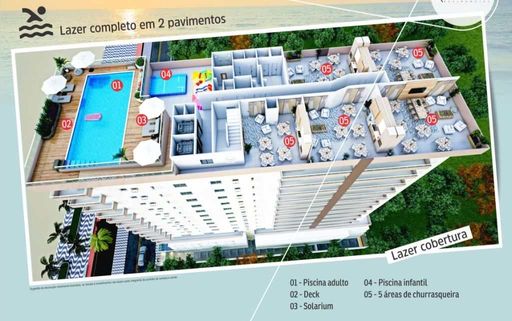 planta da área de lazer
