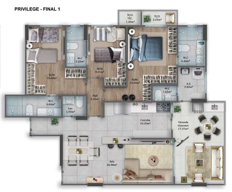 planta do final 1 Privilege