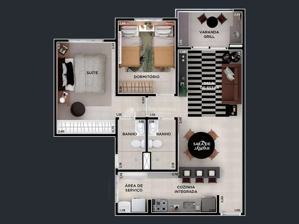 Apartamento, 2 quartos, 64 m² - Foto 8