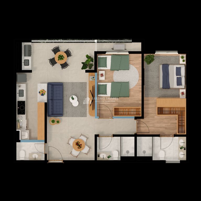 Apartamento, 2 quartos, 83 m² - Foto 63