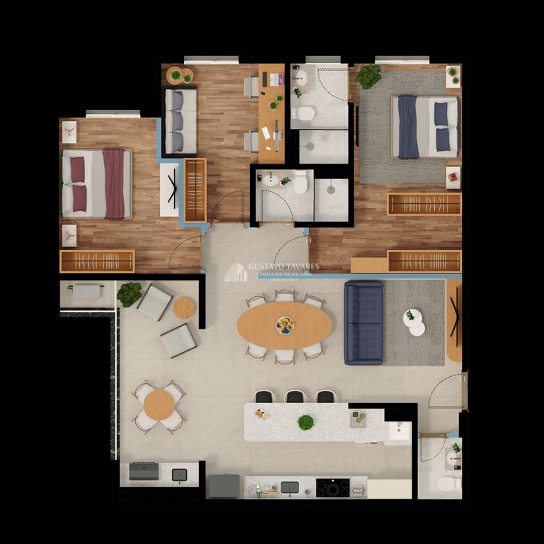 Apartamento, 3 quartos, 111 m² - Foto 84