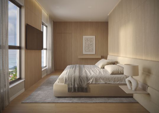 Imagem do dormitório -Grace Bay – Apto  de 2 Quartos (2 suíte) a 300 metros da praia, Piçarras