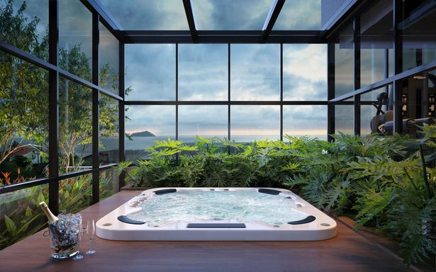 Imagem do ofuro com vista para o mar -Grace Bay – Apto  de 2 Quartos (2 suíte) a 300 metros da praia, Piçarras
