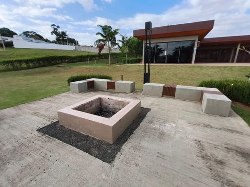 Fire Pit ( lareira externa/lareira de chão)