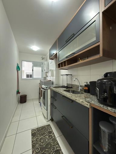 Cozinha americana planejada.