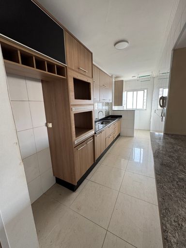 Cozinha americana planejada.