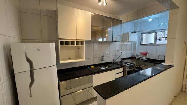 Cozinha americana planejada.