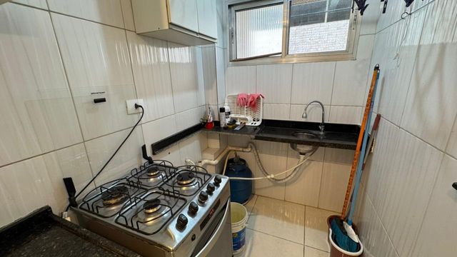 Cozinha americana planejada.