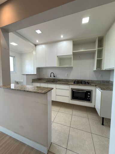 Cozinha americana planejada.