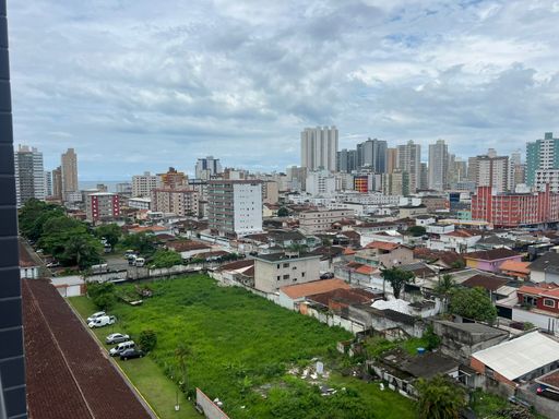 Vista livre da sacada gourmet.