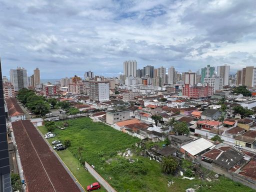 Vista livre da sacada gourmet.