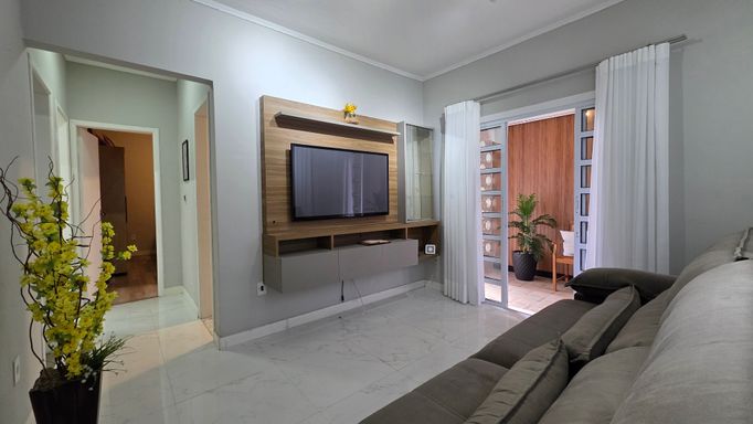 Sala com ar-condicionado.