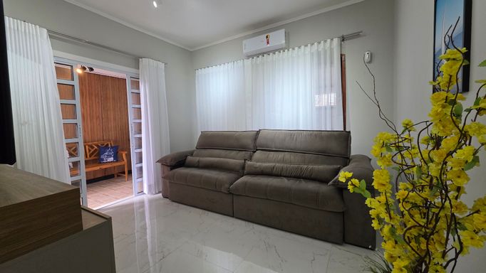 Sala com ar-condicionado.