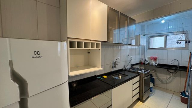 Cozinha americana planejada.