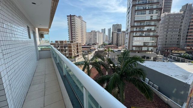 Vista da sacada gourmet.