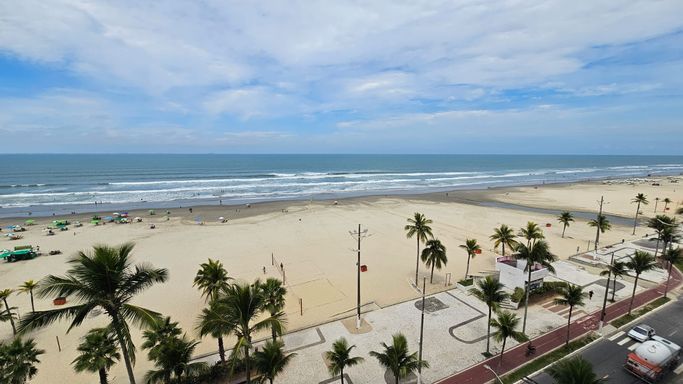 Vista do mar do espaço gourmet.