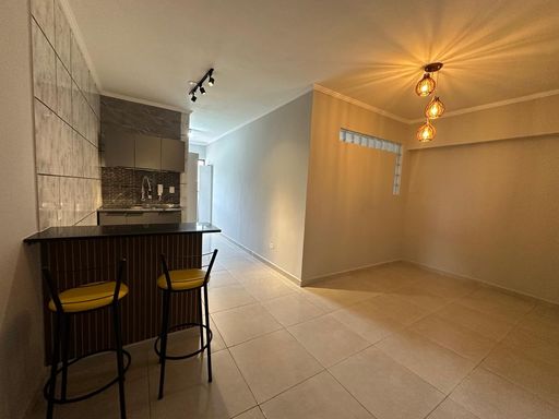 Sala e cozinha americana.