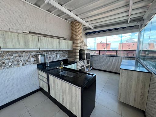 Espaço gourmet privativo.