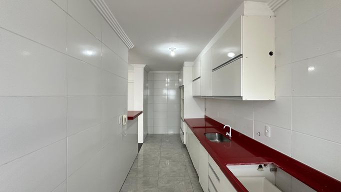 Cozinha americana planejada.